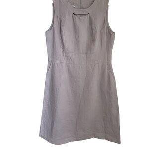 Dika Dress Linen Lined Sleeveless Mauve Pencil / Sheath A- Line Pockets Size 12